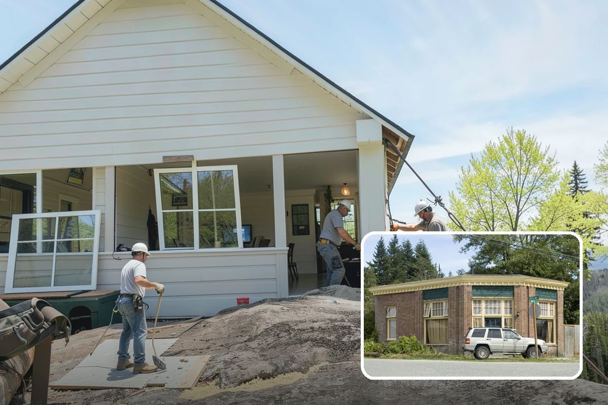 Pool House Construction in Hamilton, Skagit County, WA - Adds changing rooms and equipment storage