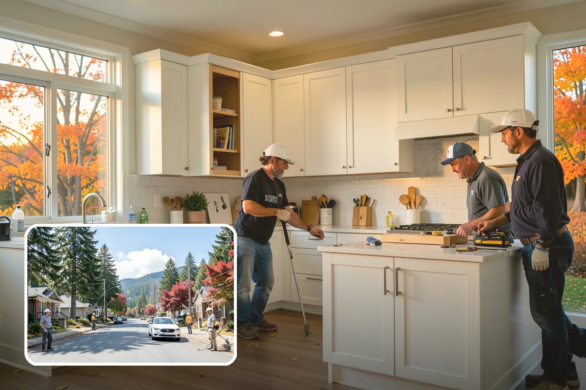 Pool House Construction in Hunts Point, King County, WA - Adds changing rooms and equipment storage