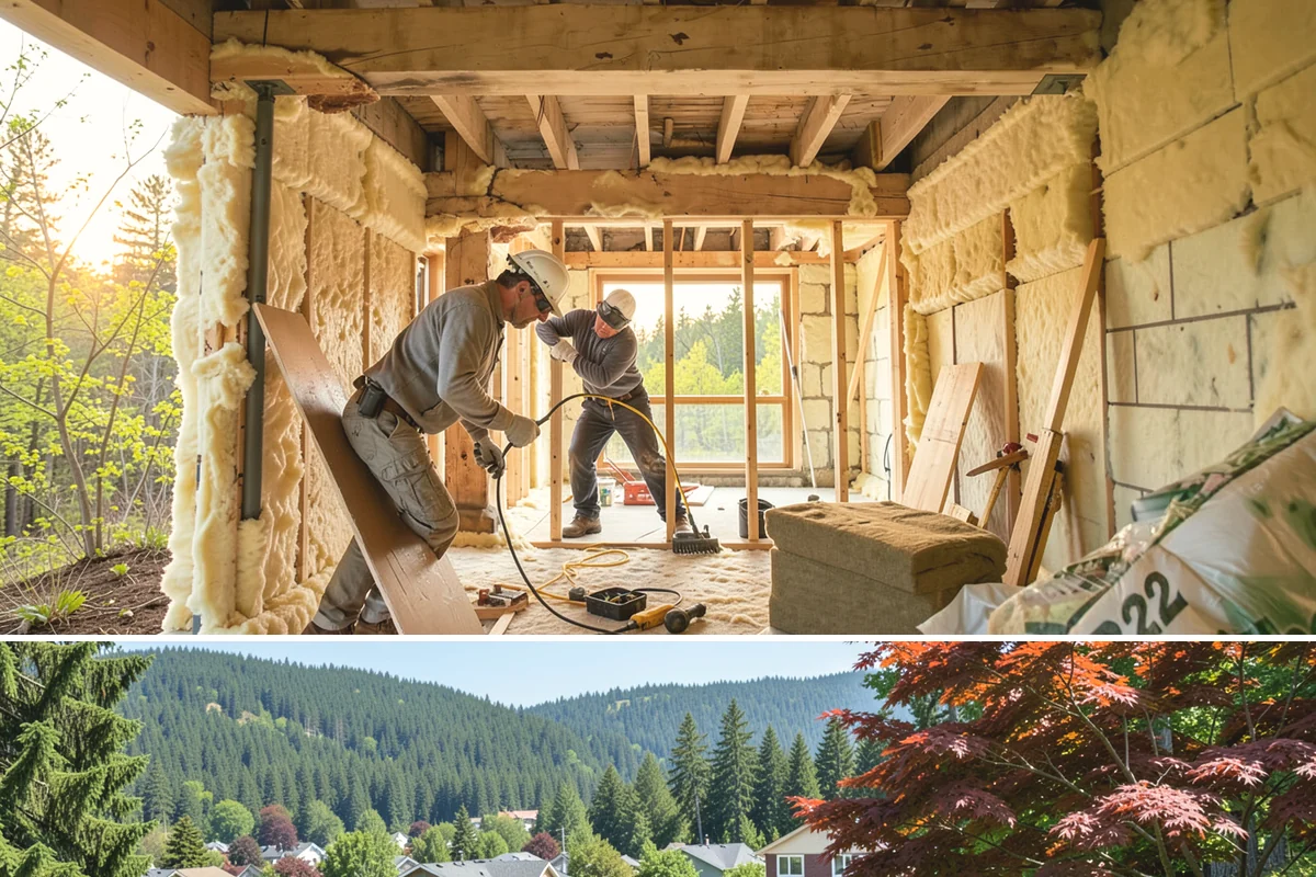 Pool House Construction in Index, Snohomish County, WA - Starting in spring keeps framing and roofing dry through the build before winter weather.
