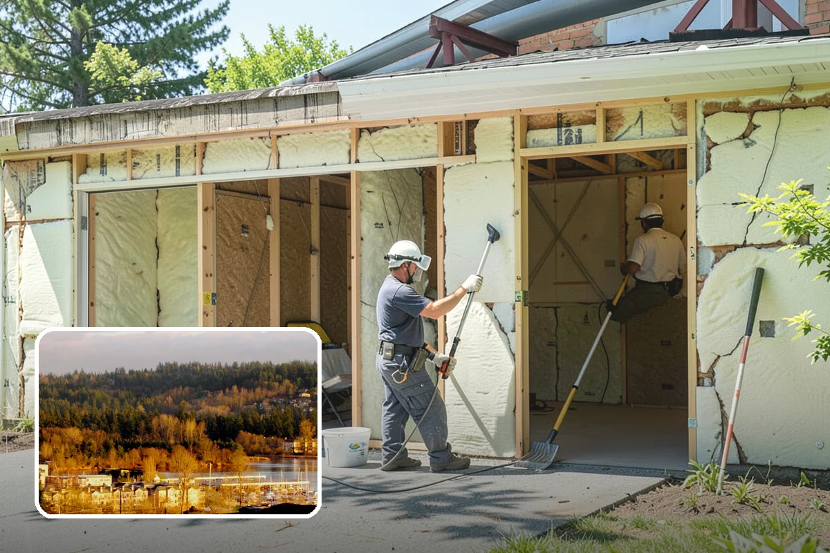 Pool House Construction in Kenmore, King County, WA - Adds changing rooms and equipment storage