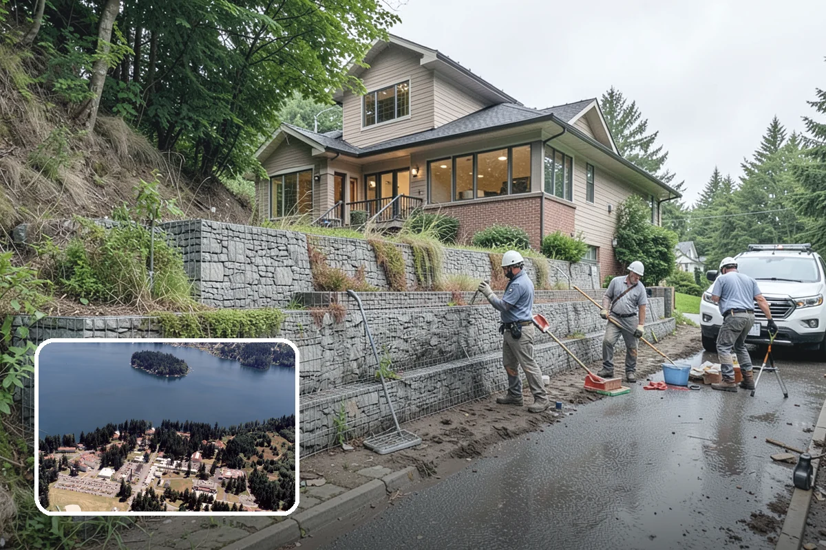 Pool House Construction in Lakewood, Pierce County, WA - Adds changing rooms and equipment storage