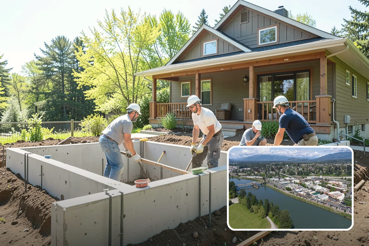 Pool House Construction in Mount Vernon, Skagit County, WA - Adds changing rooms and equipment storage