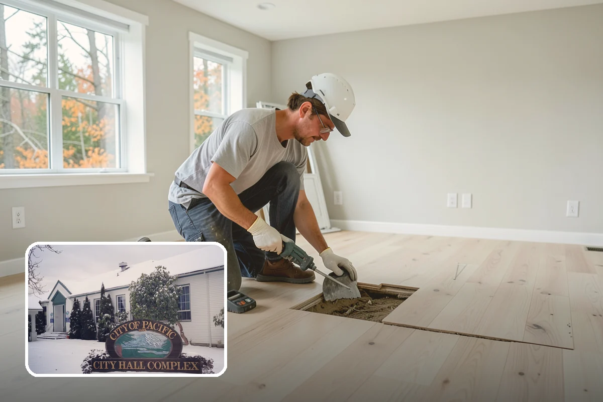Pool House Construction in Pacific, King County, WA - Adds changing rooms and equipment storage