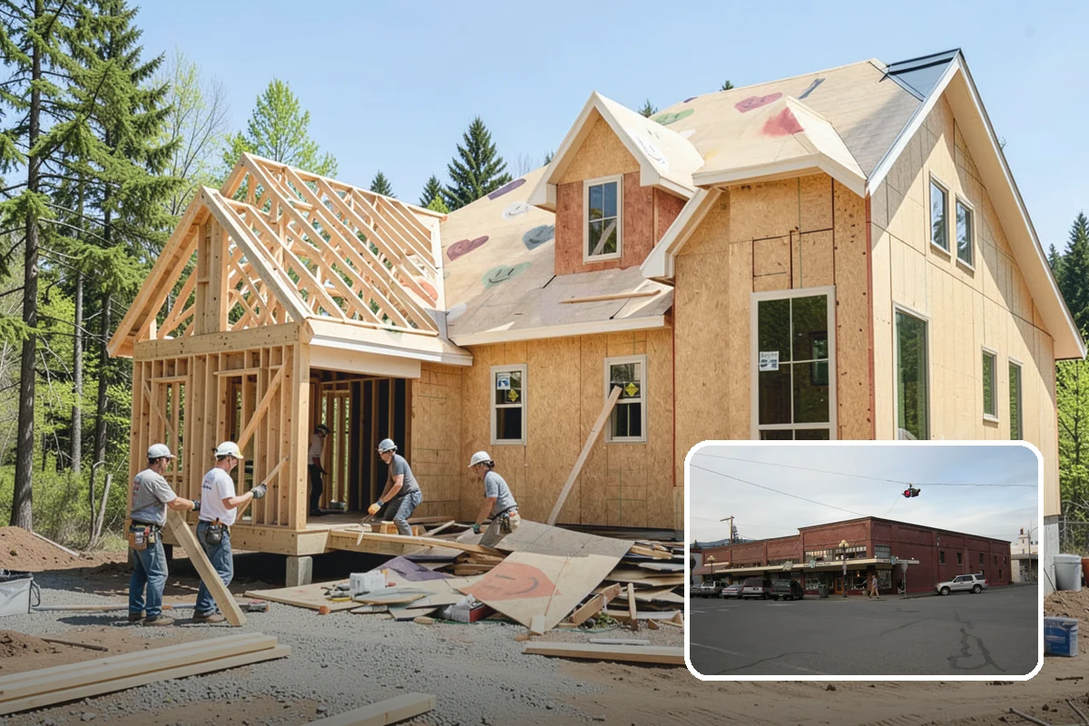 Pool House Construction in Sedro-Woolley, Skagit County, WA - Adds changing rooms and equipment storage