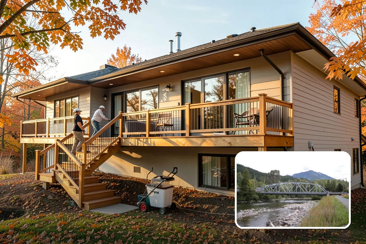 Pool House Construction in Skykomish, King County, WA - Adds changing rooms and equipment storage
