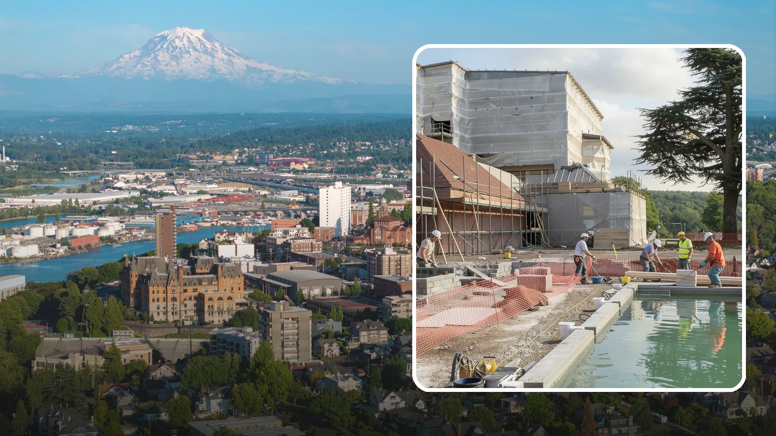 Pool House Construction in Tacoma, Pierce County, WA - A custom pool house that adds changing space, storage, and shelter alongside your backyard pool.