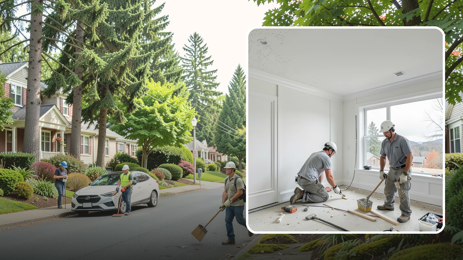 Popcorn Ceiling Removal in Beaux Arts Village, King County, WA - Popcorn ceiling removal strips dated texture and leaves a smooth, modern overhead finish.