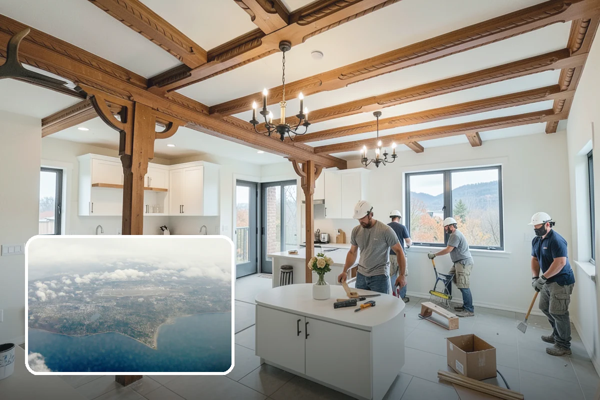Popcorn Ceiling Removal in Burien, King County, WA - A smooth, updated ceiling that modernizes the room