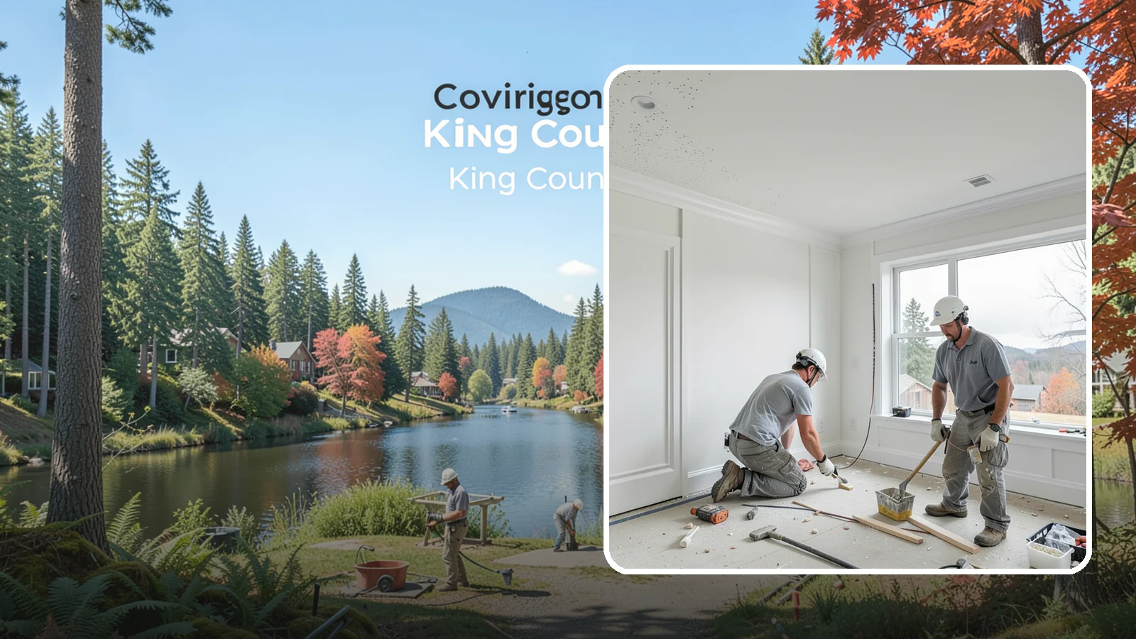 Popcorn Ceiling Removal in Covington, King County, WA - Popcorn ceiling removal strips dated texture and leaves a smooth, modern overhead finish.