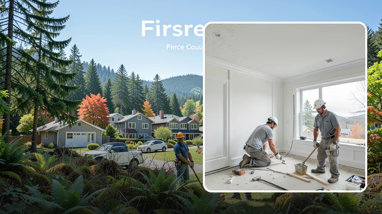 Popcorn Ceiling Removal in Fircrest, Pierce County, WA - Popcorn ceiling removal strips dated texture and leaves a smooth, modern overhead finish.