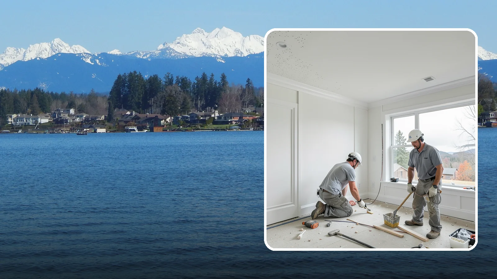 Popcorn Ceiling Removal in Lake Stevens, Snohomish County, WA - Popcorn ceiling removal strips dated texture and leaves a smooth, modern overhead finish.