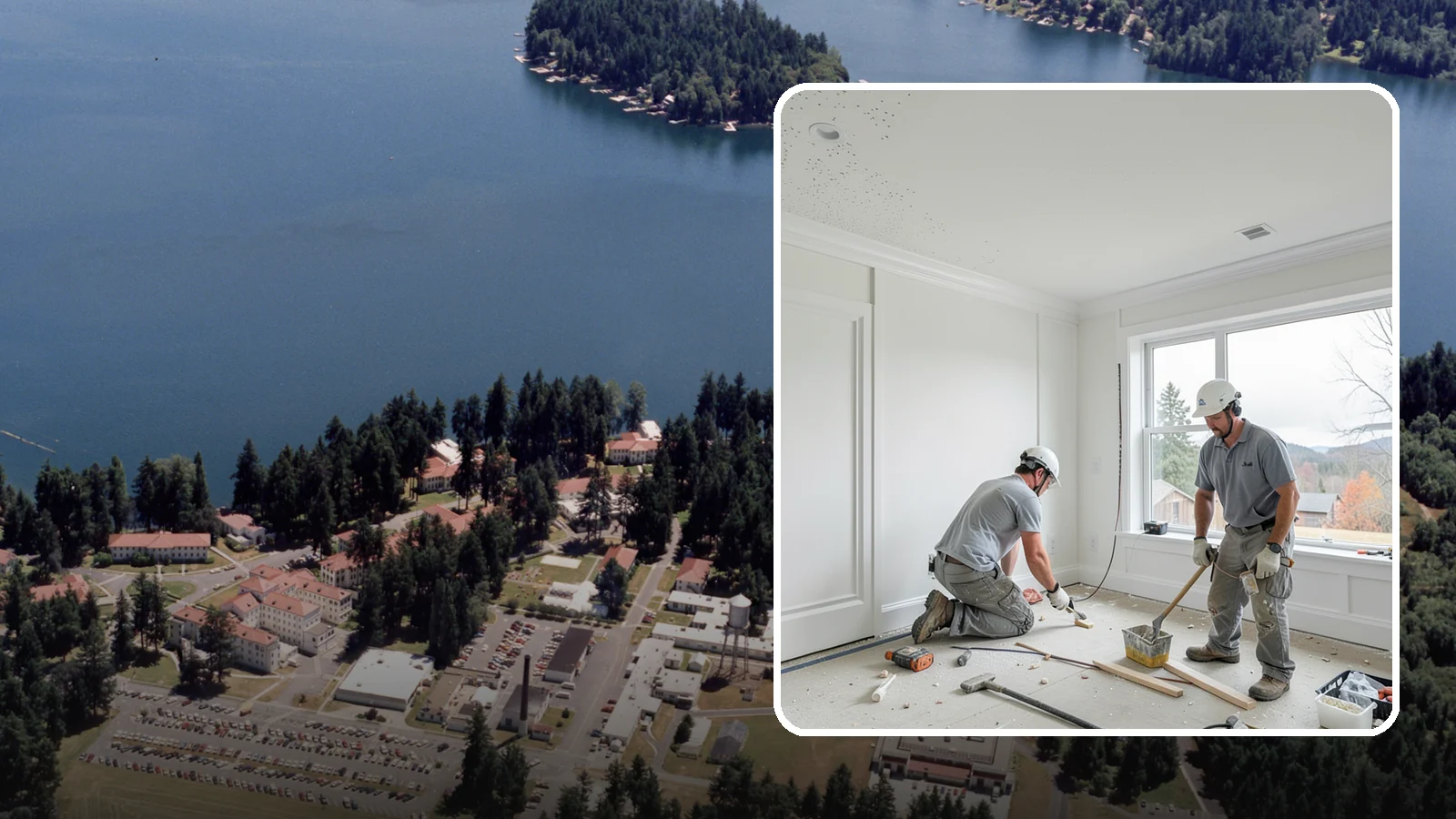 Popcorn Ceiling Removal in Lakewood, Pierce County, WA - Popcorn ceiling removal strips dated texture and leaves a smooth, modern overhead finish.