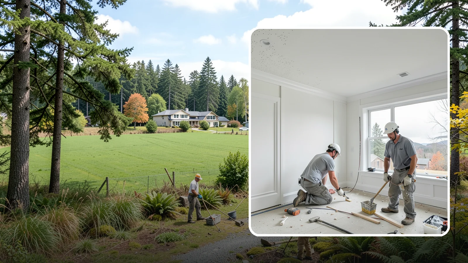 Popcorn Ceiling Removal in Lyman, Skagit County, WA - Popcorn ceiling removal strips dated texture and leaves a smooth, modern overhead finish.