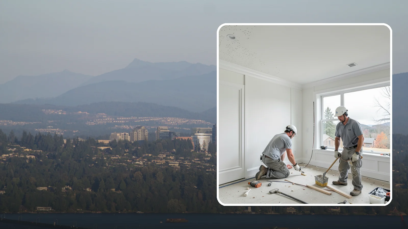 Popcorn Ceiling Removal in Medina, King County, WA - Popcorn ceiling removal strips dated texture and leaves a smooth, modern overhead finish.