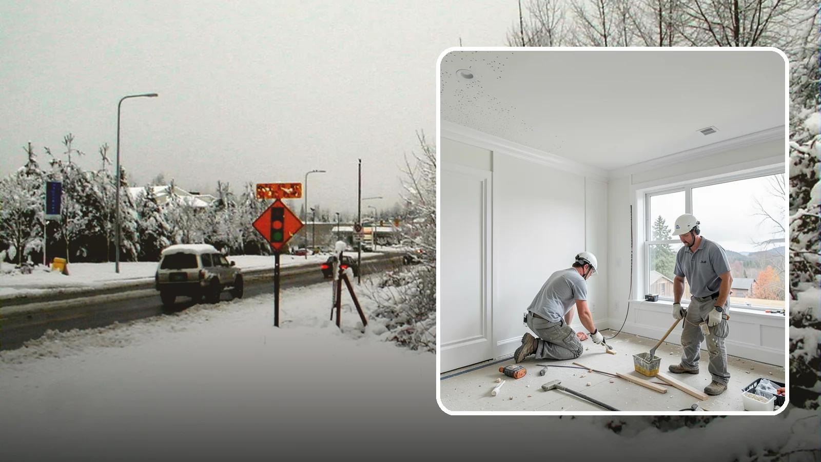 Popcorn Ceiling Removal in Newcastle, King County, WA - Popcorn ceiling removal strips dated texture and leaves a smooth, modern overhead finish.