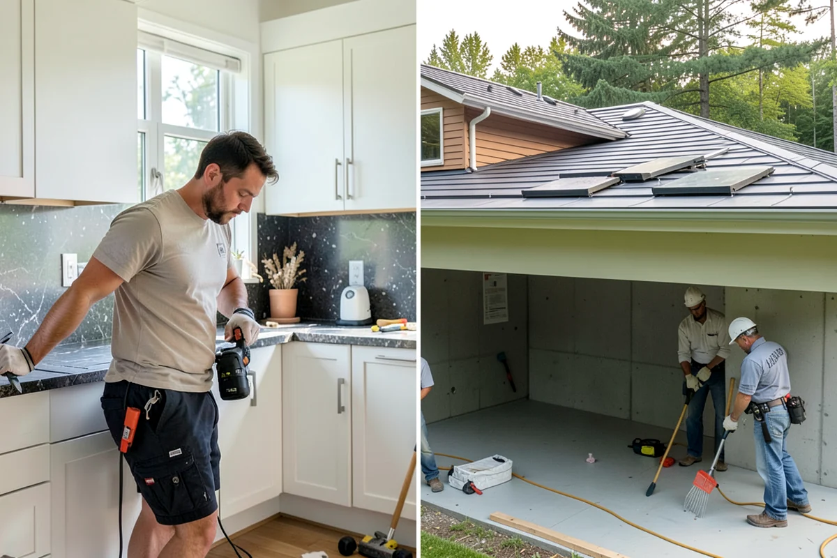 Popcorn Ceiling Removal in Pacific, King County, WA - Test older ceilings and mask off the room completely