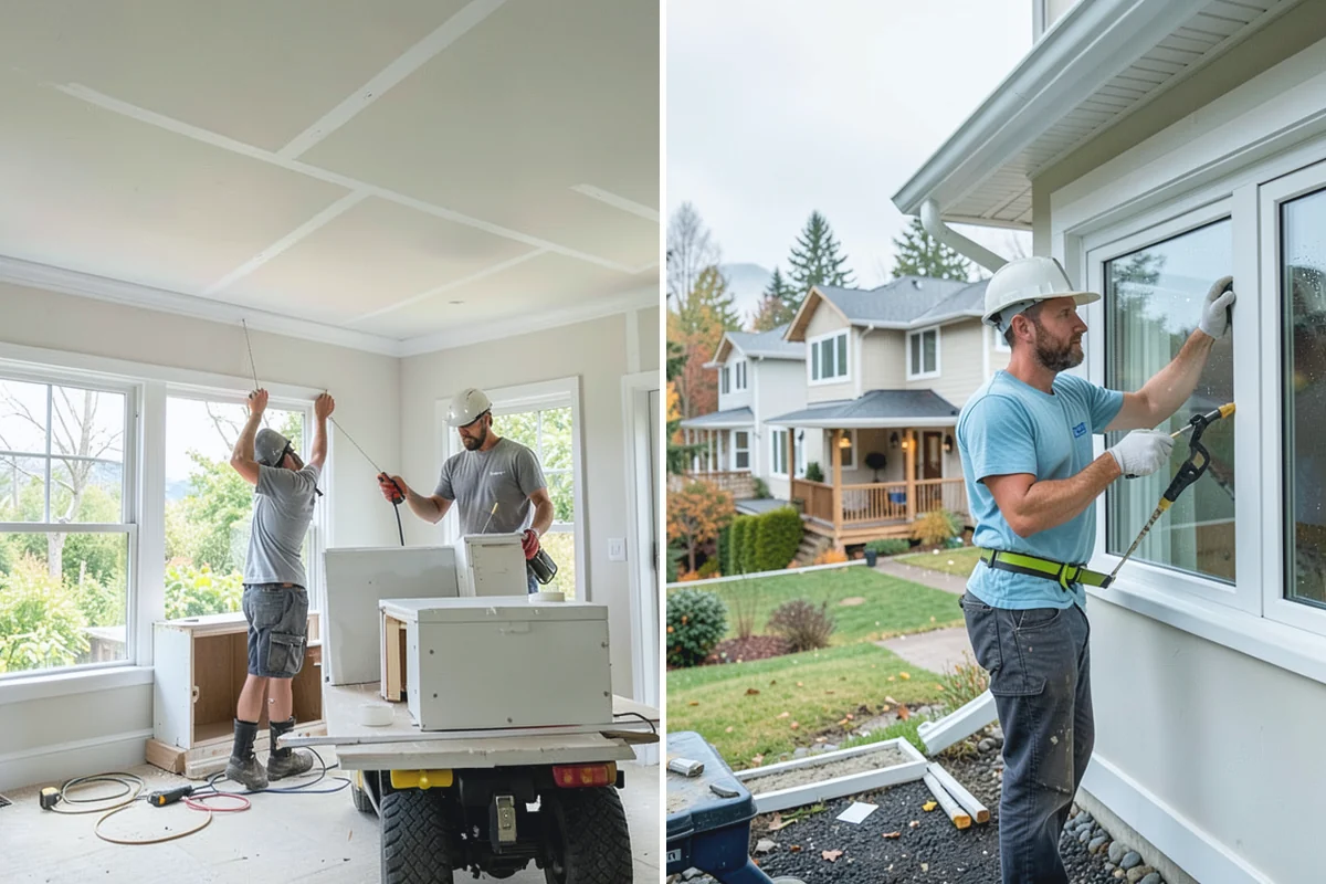 Popcorn Ceiling Removal in Wilkeson, Pierce County, WA - Test older ceilings and mask off the room completely