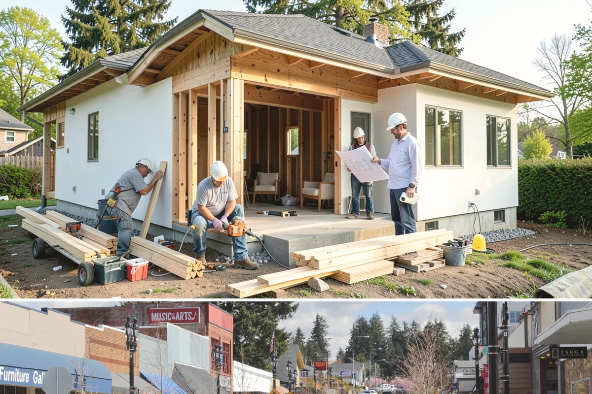 Porcelain Countertop Installation in Bothell, King County, WA - Porcelain countertops install indoors year-round, so PNW rain never affects the schedule.
