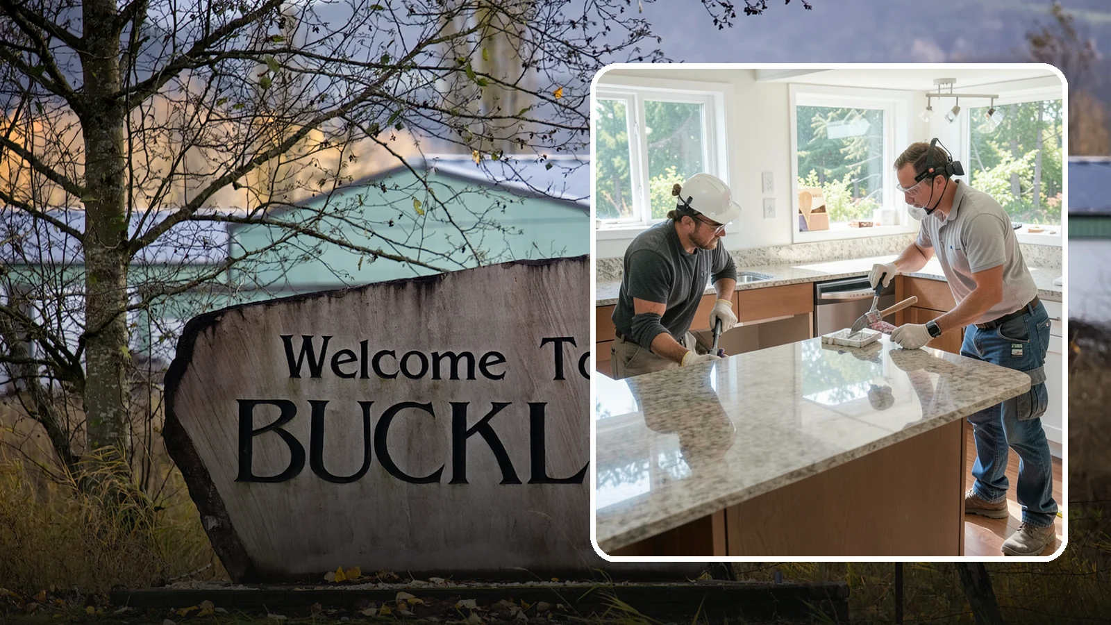 Porcelain Countertop Installation in Buckley, Pierce County, WA - Ultra-durable porcelain countertop installation with slim profiles, heat resistance, and highly realistic stone looks.