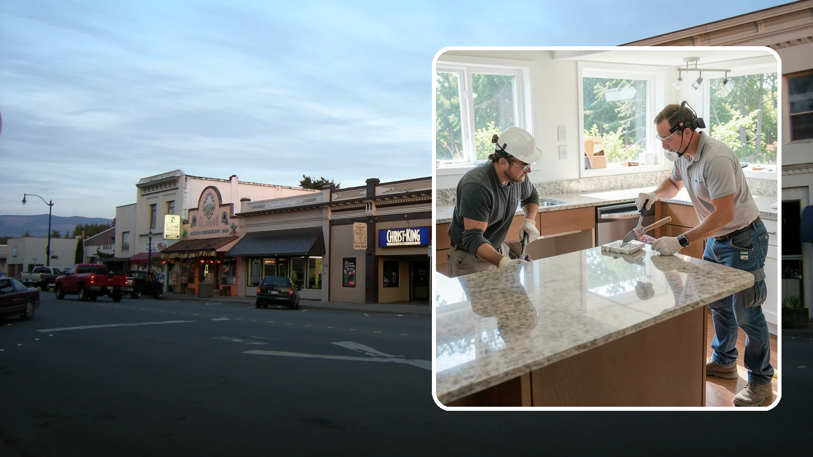 Porcelain Countertop Installation in Burlington, Skagit County, WA - Ultra-durable porcelain countertop installation with slim profiles, heat resistance, and highly realistic stone looks.