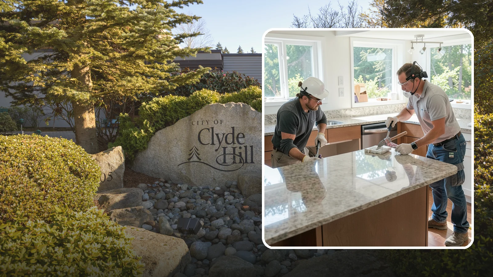 Porcelain Countertop Installation in Clyde Hill, King County, WA - Ultra-durable porcelain countertop installation with slim profiles, heat resistance, and highly realistic stone looks.