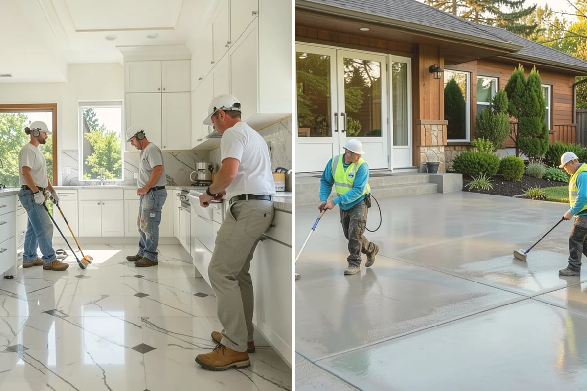 Porcelain Countertop Installation in Eatonville, Pierce County, WA - Select porcelain slab and finish