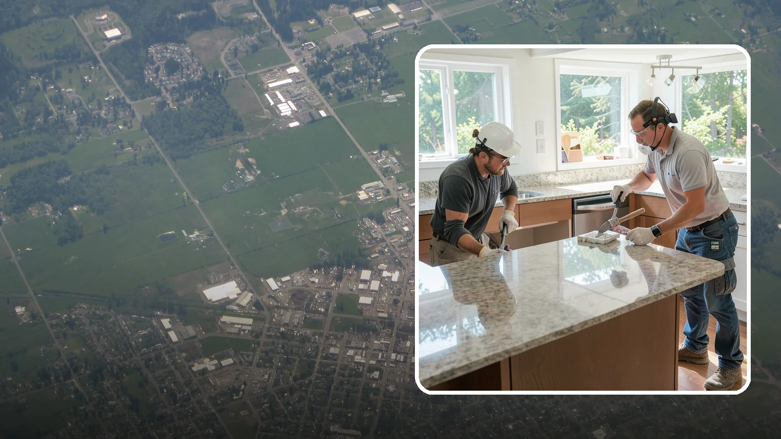 Porcelain Countertop Installation in Enumclaw, King County, WA - Ultra-durable porcelain countertop installation with slim profiles, heat resistance, and highly realistic stone looks.