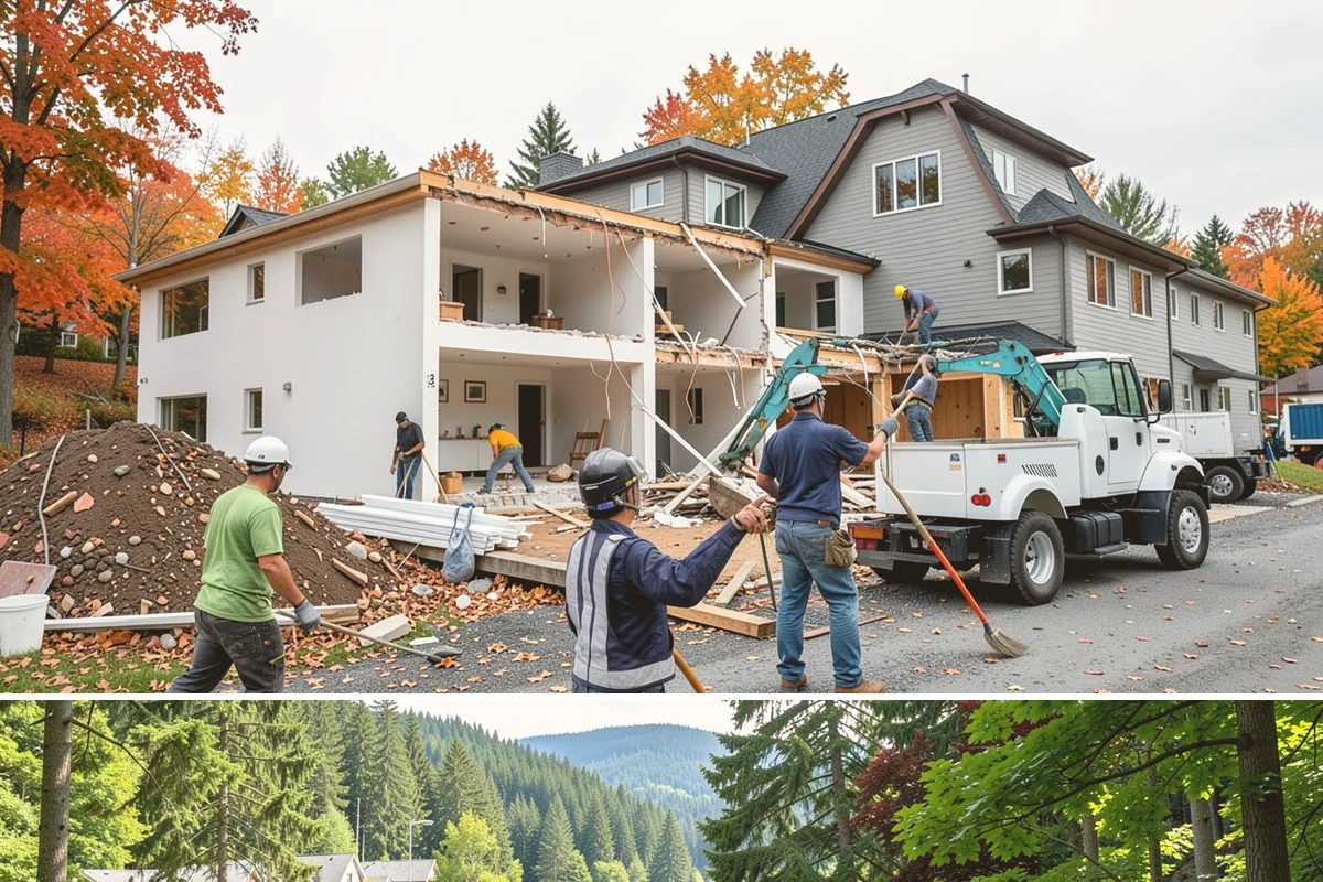 Porcelain Countertop Installation in Lake Forest Park, King County, WA - Porcelain countertops install indoors year-round, so PNW rain never affects the schedule.