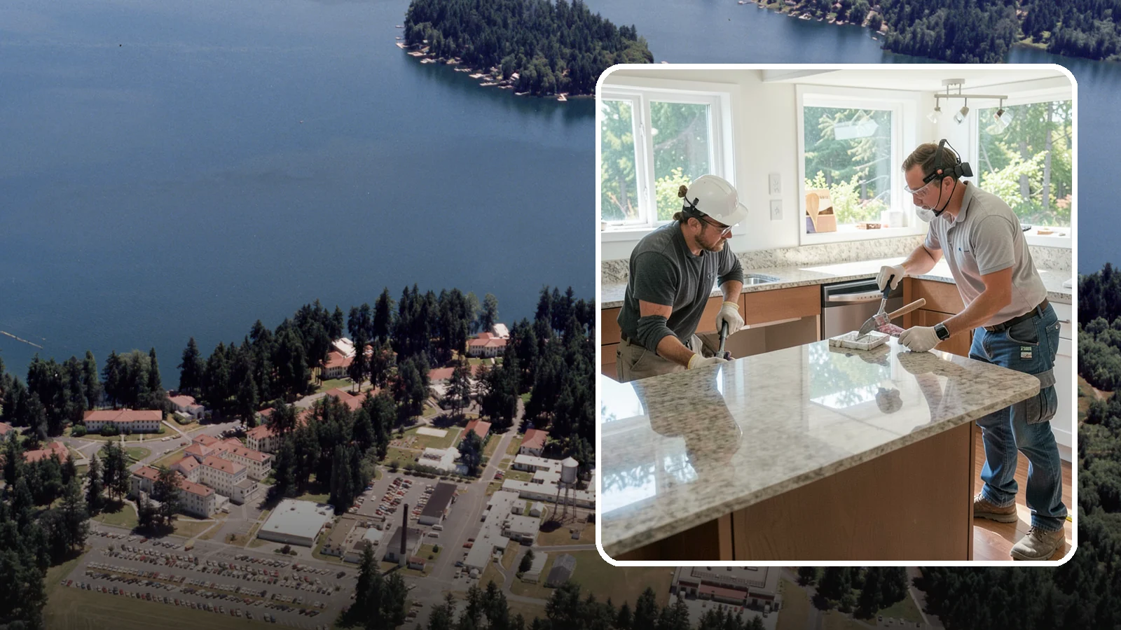 Porcelain Countertop Installation in Lakewood, Pierce County, WA - Ultra-durable porcelain countertop installation with slim profiles, heat resistance, and highly realistic stone looks.