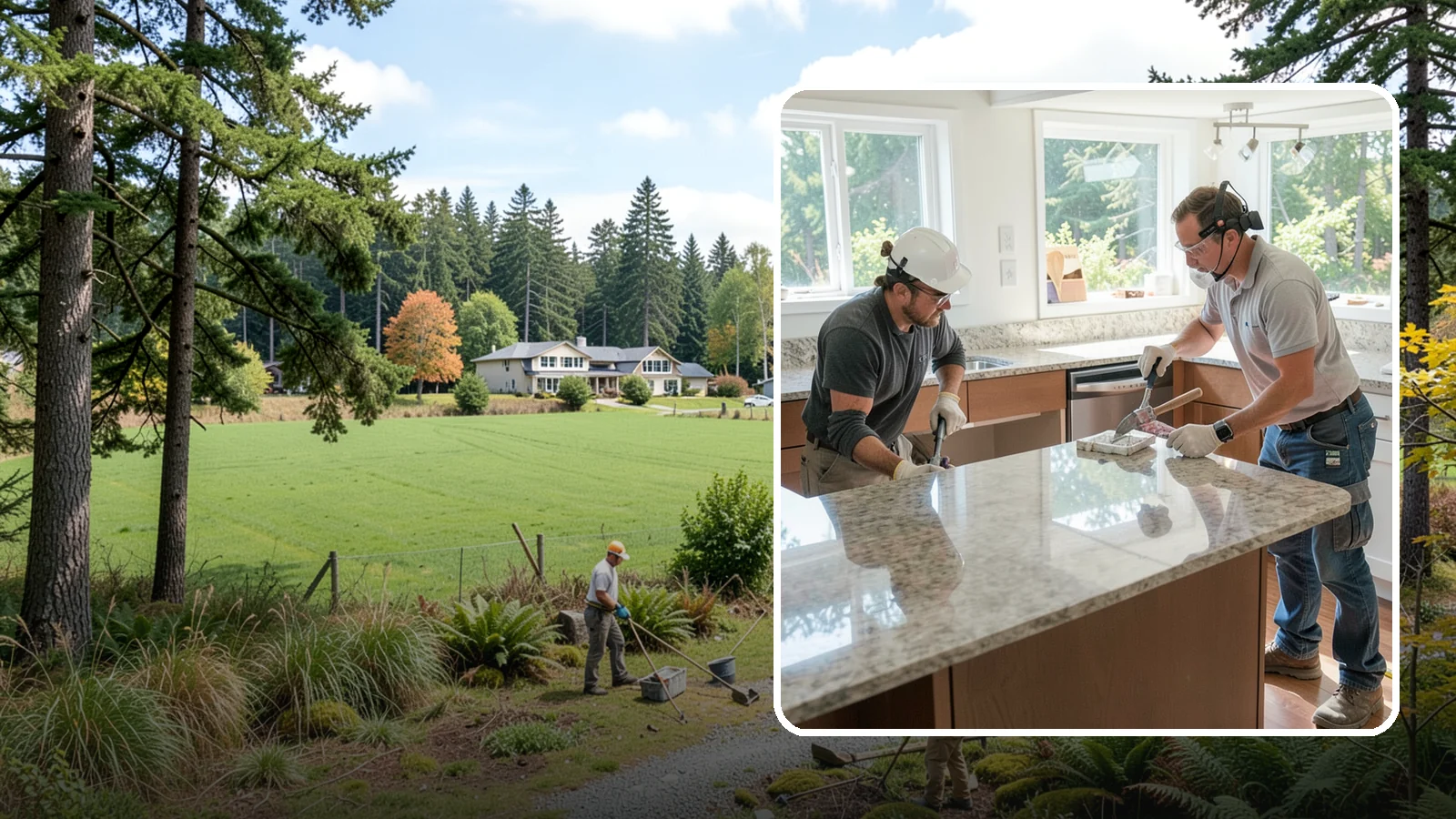 Porcelain Countertop Installation in Lyman, Skagit County, WA - Ultra-durable porcelain countertop installation with slim profiles, heat resistance, and highly realistic stone looks.