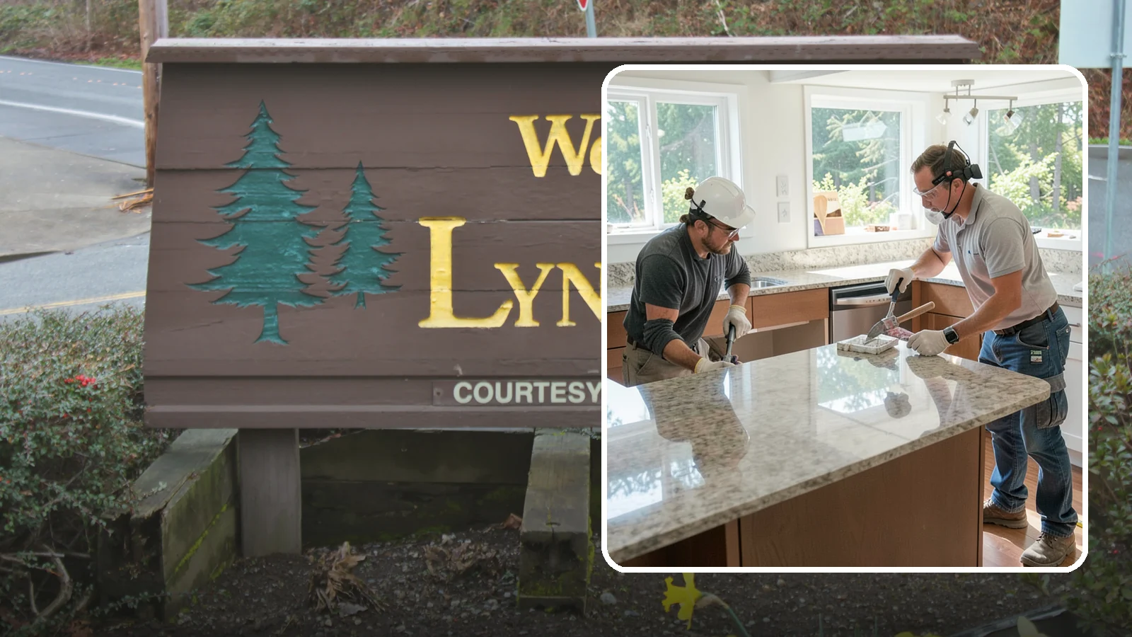 Porcelain Countertop Installation in Lynnwood, Snohomish County, WA - Ultra-durable porcelain countertop installation with slim profiles, heat resistance, and highly realistic stone looks.