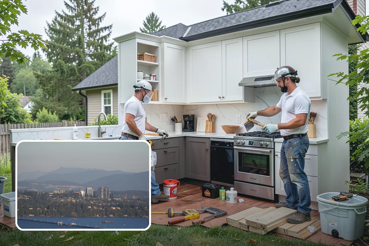 Porcelain Countertop Installation in Medina, King County, WA - Extremely hard, scratch-resistant surface