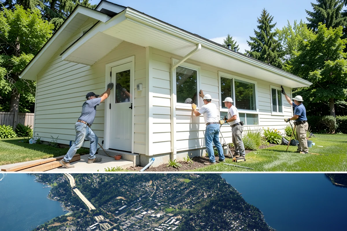 Porcelain Countertop Installation in Mercer Island, King County, WA - Porcelain countertops install indoors year-round, so PNW rain never affects the schedule.