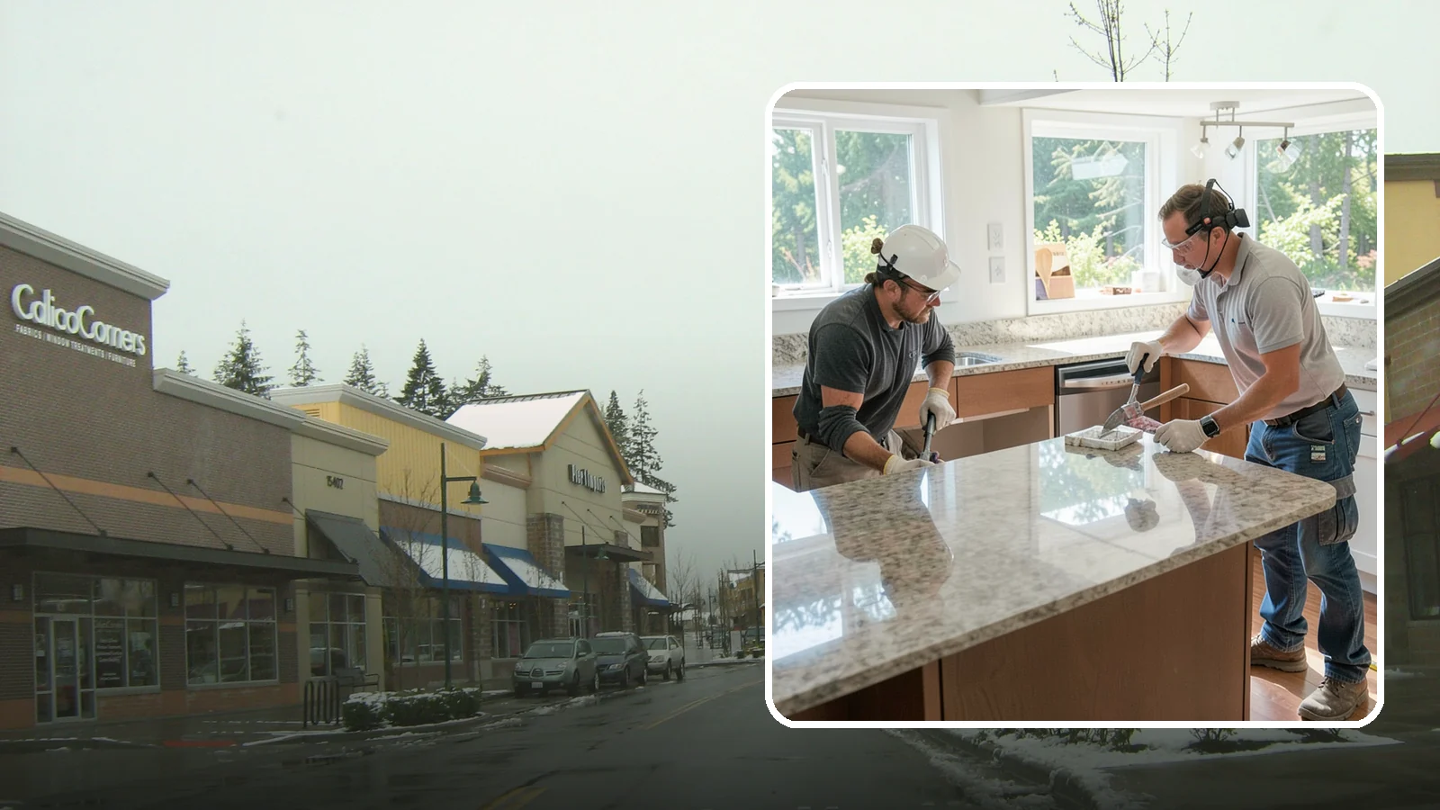Porcelain Countertop Installation in Mill Creek, Snohomish County, WA - Ultra-durable porcelain countertop installation with slim profiles, heat resistance, and highly realistic stone looks.