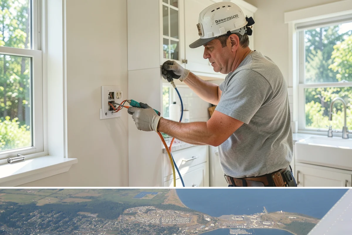 Porcelain Countertop Installation in Oak Harbor, Island County, WA - Porcelain countertops install indoors year-round, so PNW rain never affects the schedule.