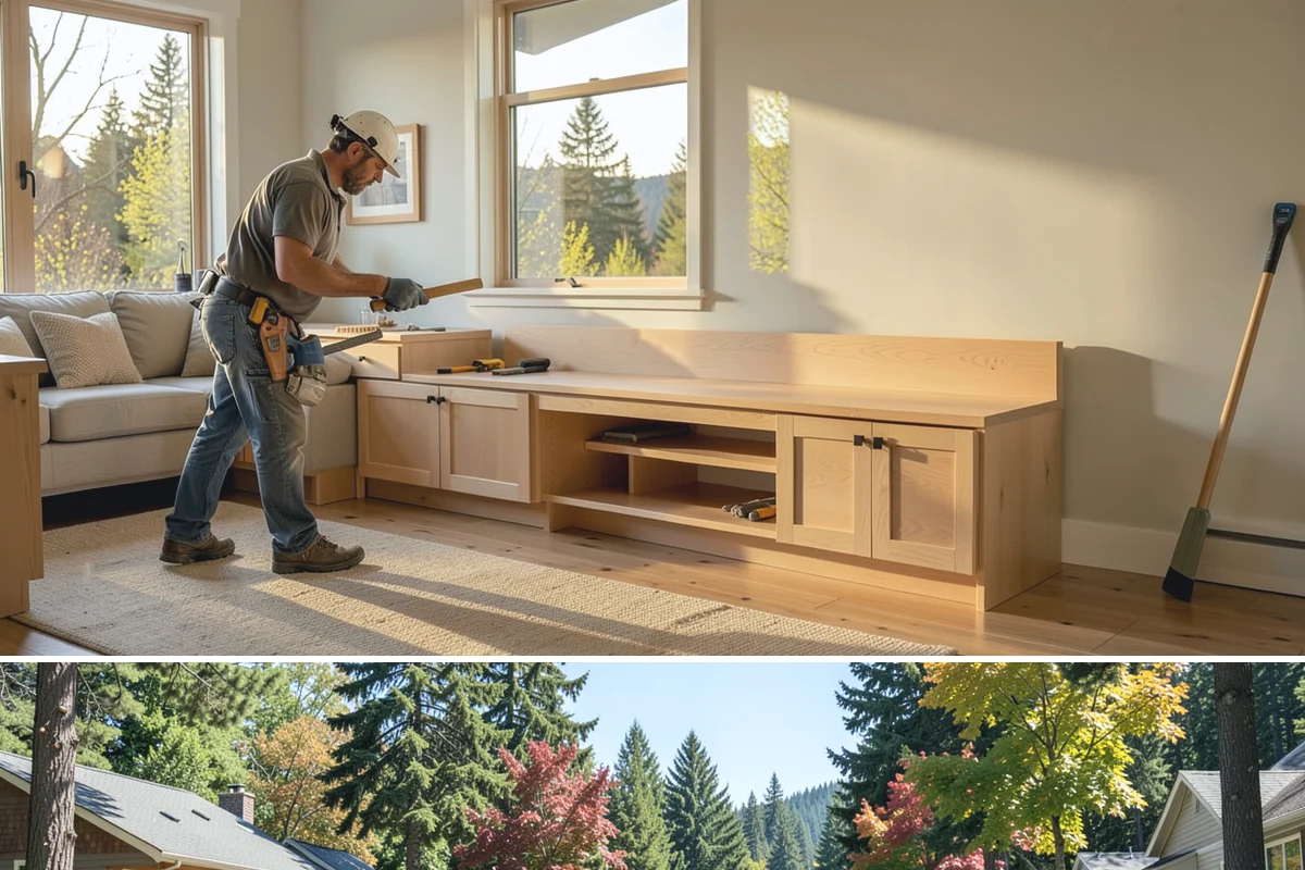 Porcelain Countertop Installation in Orting, Pierce County, WA - Porcelain countertops install indoors year-round, so PNW rain never affects the schedule.