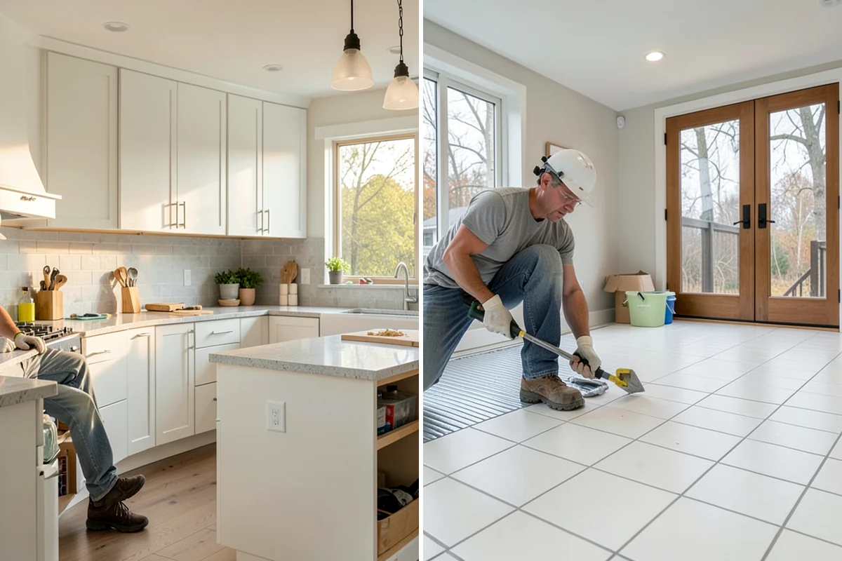 Porcelain Countertop Installation in Shoreline, King County, WA - Select porcelain slab and finish