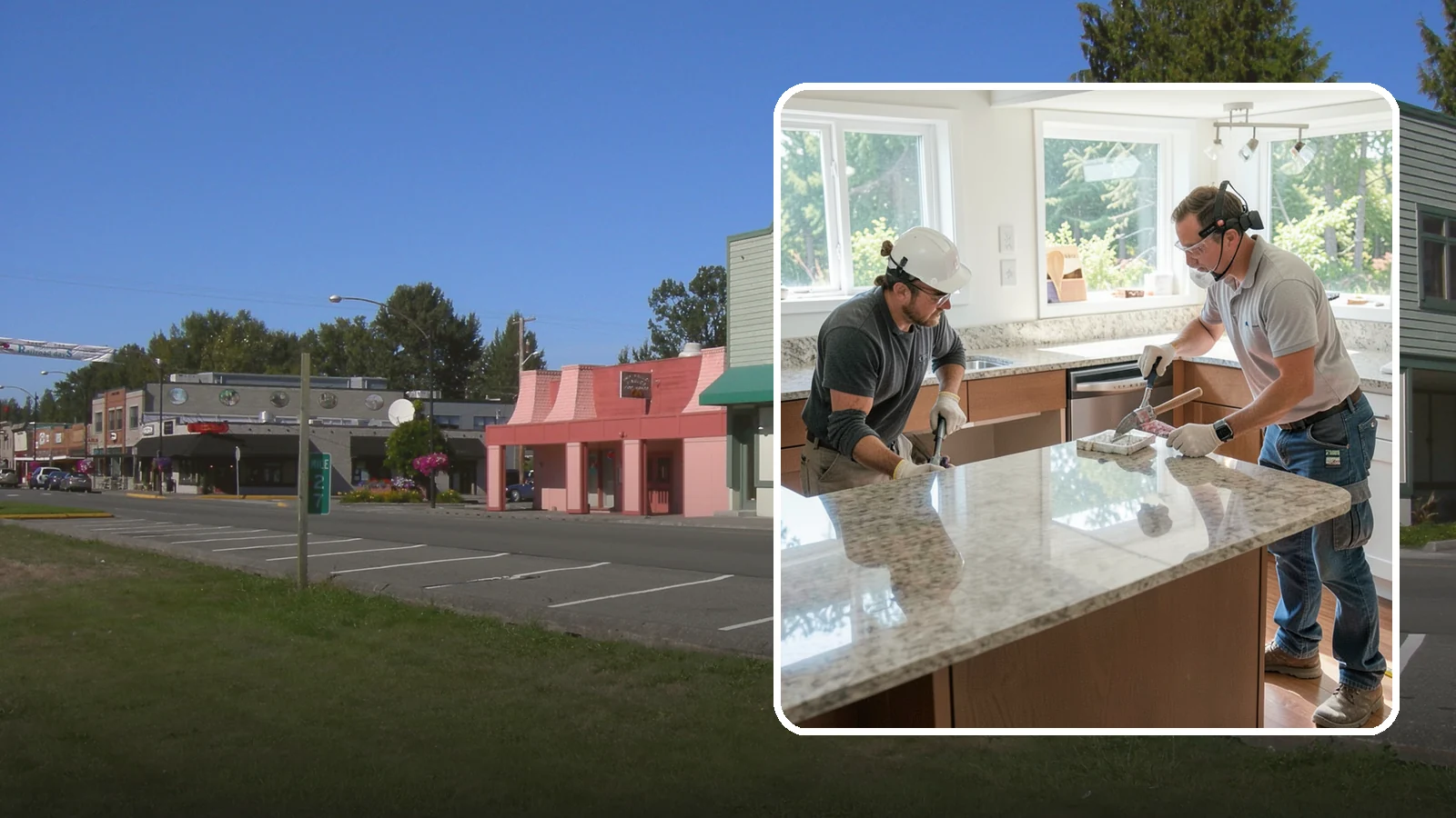 Porcelain Countertop Installation in Snoqualmie, King County, WA - Ultra-durable porcelain countertop installation with slim profiles, heat resistance, and highly realistic stone looks.
