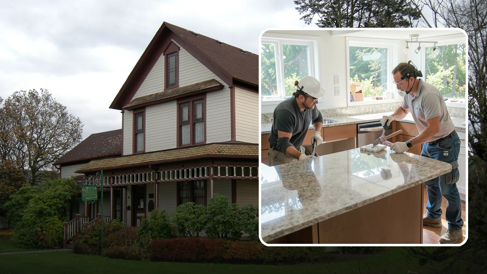 Porcelain Countertop Installation in Sumner, Pierce County, WA - Ultra-durable porcelain countertop installation with slim profiles, heat resistance, and highly realistic stone looks.