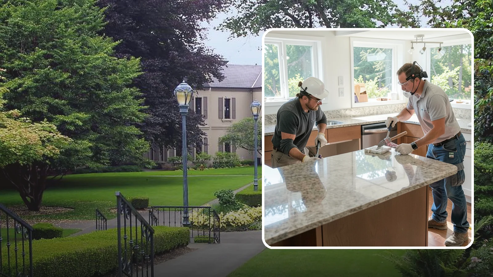 Porcelain Countertop Installation in Woodinville, King County, WA - Ultra-durable porcelain countertop installation with slim profiles, heat resistance, and highly realistic stone looks.