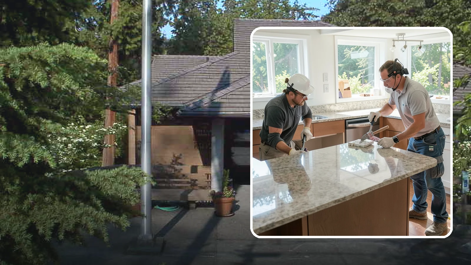 Porcelain Countertop Installation in Yarrow Point, King County, WA - Ultra-durable porcelain countertop installation with slim profiles, heat resistance, and highly realistic stone looks.