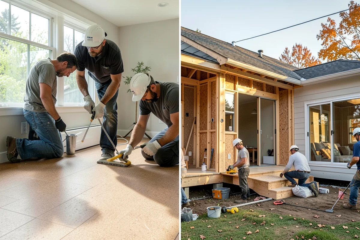 Porcelain Tile Flooring in Arlington, Snohomish County, WA - Assess and prepare a rigid substrate