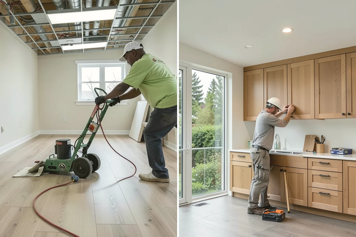 Porcelain Tile Flooring in Black Diamond, King County, WA - Assess and prepare a rigid substrate