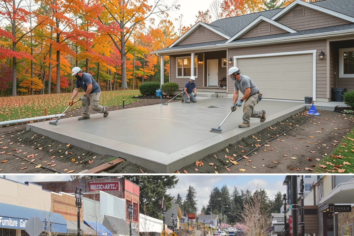 Porcelain Tile Flooring in Bothell, King County, WA - Porcelain flooring is an indoor job suited to every season, with winter installs simply requiring extra cure time for setting...