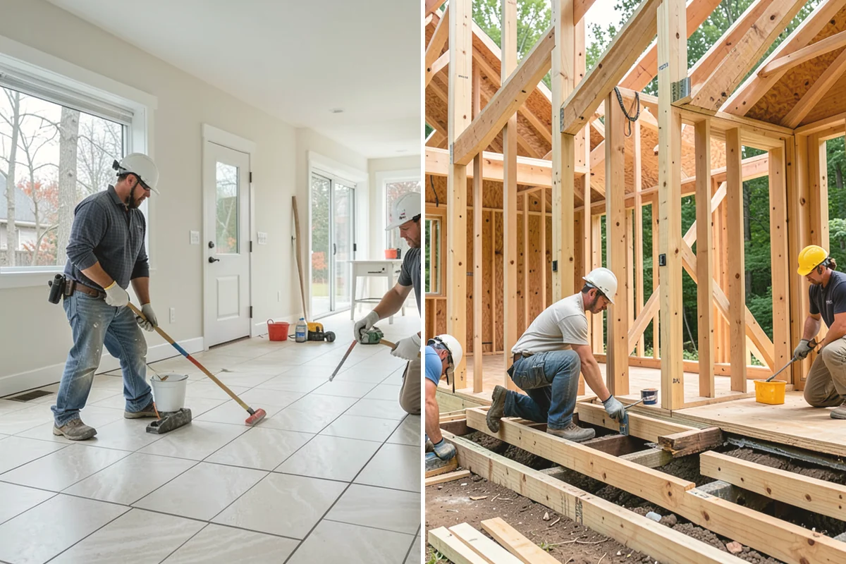 Porcelain Tile Flooring in Burlington, Skagit County, WA - Assess and prepare a rigid substrate