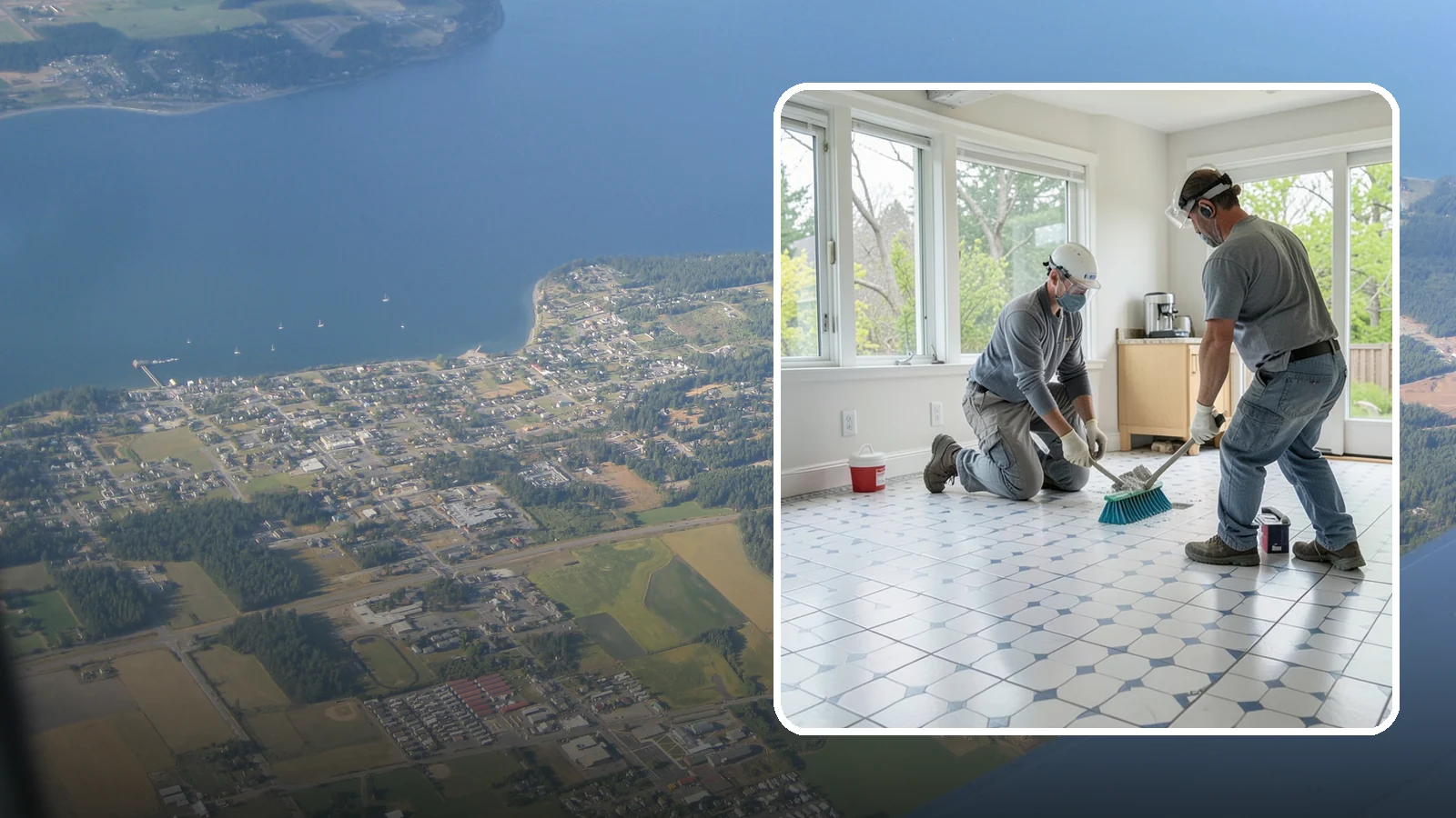 Porcelain Tile Flooring in Coupeville, Island County, WA - Dense, water-resistant porcelain tile flooring engineered for the toughest and wettest spaces in your home.