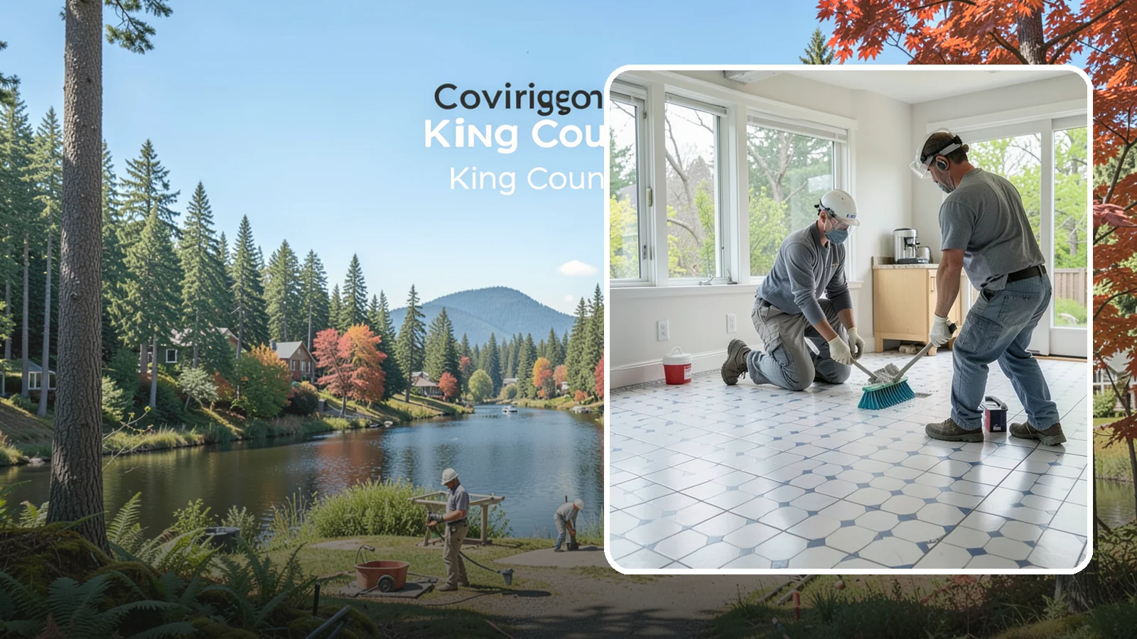 Porcelain Tile Flooring in Covington, King County, WA - Dense, water-resistant porcelain tile flooring engineered for the toughest and wettest spaces in your home.