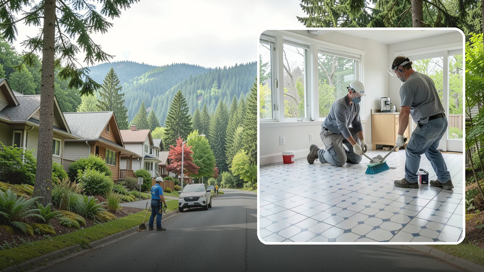 Porcelain Tile Flooring in Darrington, Snohomish County, WA - Dense, water-resistant porcelain tile flooring engineered for the toughest and wettest spaces in your home.