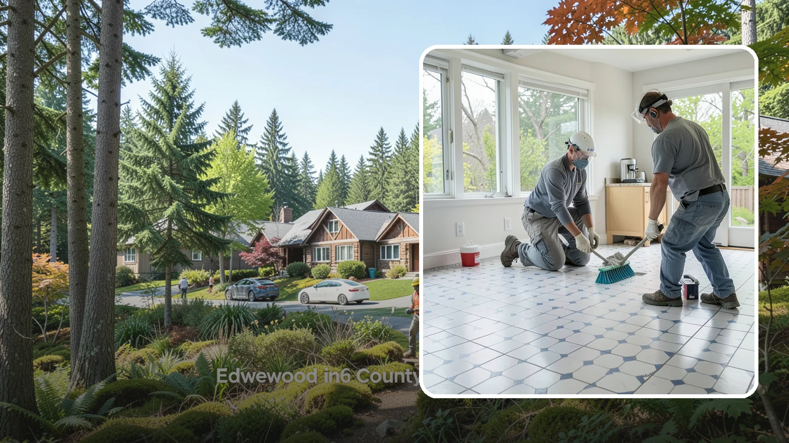 Porcelain Tile Flooring in Edgewood, Pierce County, WA - Dense, water-resistant porcelain tile flooring engineered for the toughest and wettest spaces in your home.