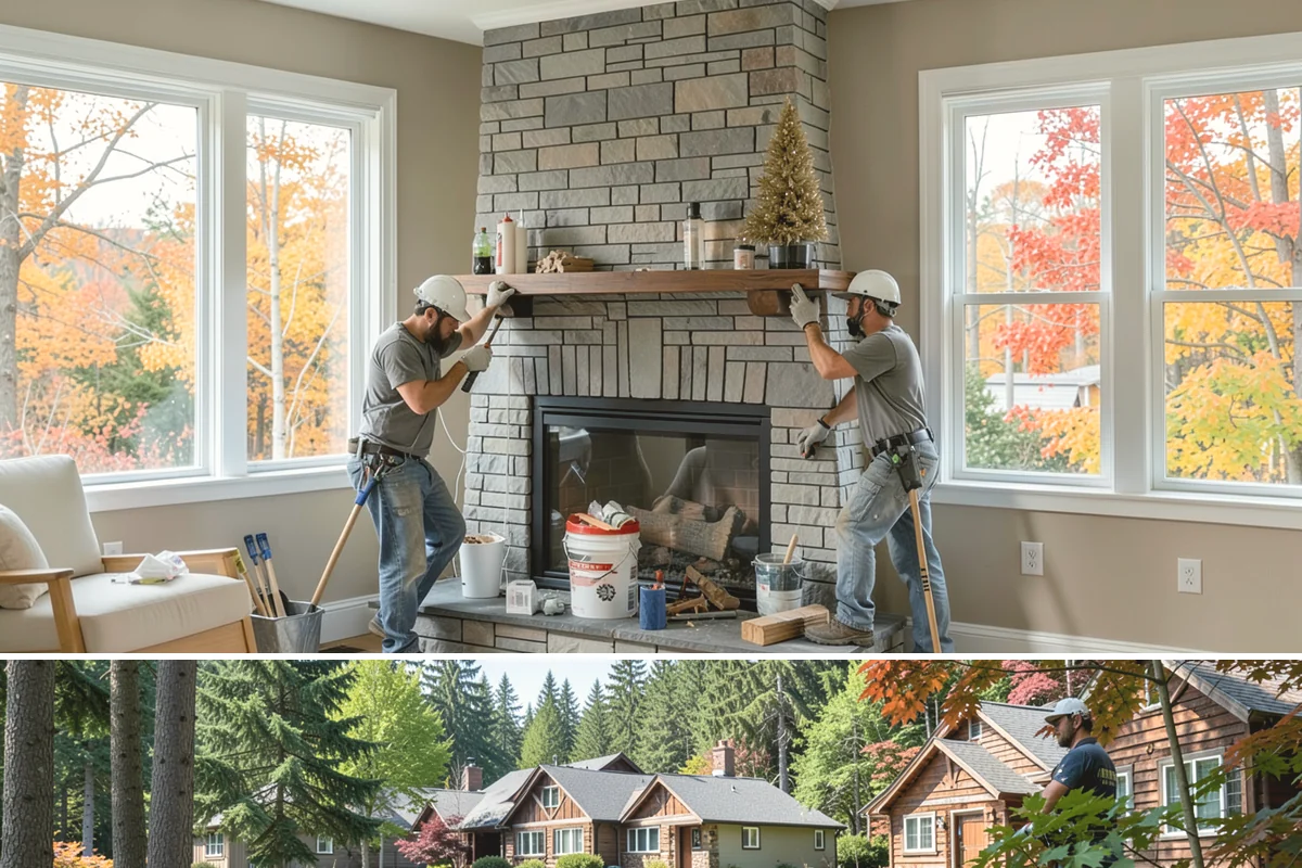 Porcelain Tile Flooring in Edgewood, Pierce County, WA - Porcelain flooring is an indoor job suited to every season, with winter installs simply requiring extra cure time for setting...